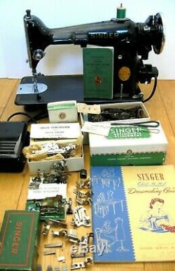 1942 Singer 201 2 Sewing Machine Heavy Duty Serviced Works Tested Running 201-2