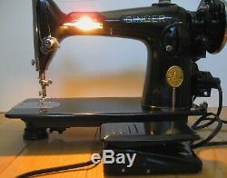 1942 Singer 201 2 Sewing Machine Heavy Duty Serviced Works Tested Running 201-2