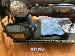 1946 Heavy Duty Singer 15-90 Sewing Machine Serviced, Tested, Cleaned