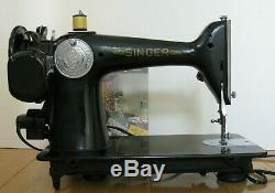 1947 Singer 201 2 Sewing Machine Heavy Duty Serviced Works Tested Running 201-2