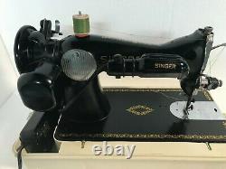 1950 Centennial Edition Heavy Duty Singer 15-91 Sewing Machine Serviced + Accs