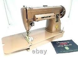 1953 Singer 301A Sewing Machine Long Bed Heavy Duty Gear Drive Works Perfect