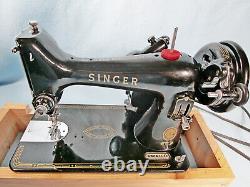 1955 SINGER 99 Sewing Machine Heavy Duty -Excellent Condition-Fully Servcd