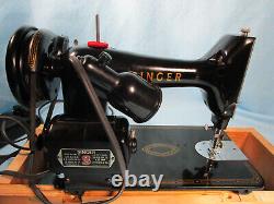 1955 SINGER 99 Sewing Machine Heavy Duty -Excellent Condition-Fully Servcd