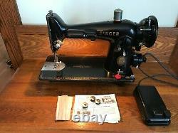 1956 Heavy Duty Singer 201 Sewing Machine Serviced, Tested Ready To Use