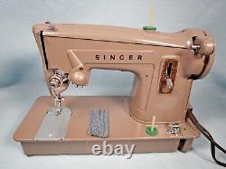 1961 SINGER 328K Sewing Machine Heavy Duty-Denim Upholstery Quilting, Serviced