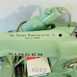 1962 Singer Sewing Machine Heavy Duty Model 185J Serviced and Working Good