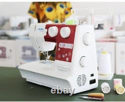 220V Heavy Duty Sewing Machine, 8 Built-in Stitches, Metal Frame Twin Needle