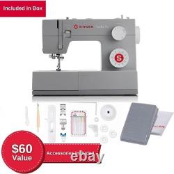 4423 Grey High Speed Heavy Duty Sewing Machine with Accessory Kit 23 stitch
