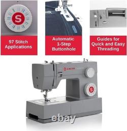 4423 Grey High Speed Heavy Duty Sewing Machine with Accessory Kit 23 stitch