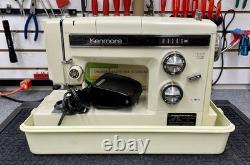 AS IS Kenmore 17800 Heavy Duty Sewing Machine w FtCont, Man, Case, Access