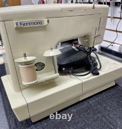 AS IS Kenmore 17800 Heavy Duty Sewing Machine w FtCont, Man, Case, Access