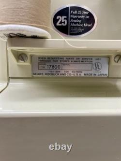 AS IS Kenmore 17800 Heavy Duty Sewing Machine w FtCont, Man, Case, Access