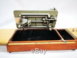 Alfa Sewing Machine Vintage Stunning Cast Metal Fully Refurbed Heavy Duty