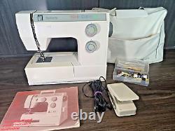 BERNETTE 720 12 Stitch Sewing Machine Heavy Duty 200 B with Manual and Cover