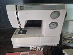 BERNETTE 720 12 Stitch Sewing Machine Heavy Duty 200 B with Manual and Cover
