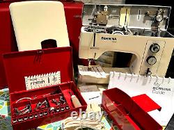 Bernina Record 830 Electronic Sewing Machine & Accessories SERVICED Heavy Duty