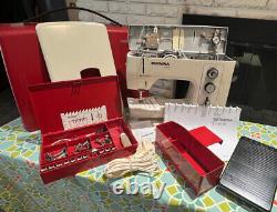 Bernina Record 830 Electronic Sewing Machine & Accessories SERVICED Heavy Duty