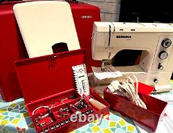 Bernina Record 830 Electronic Sewing Machine & Accessories SERVICED Heavy Duty