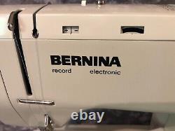 Bernina Record 830 Electronic Sewing Machine & Accessories SERVICED Heavy Duty