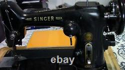 Black Antique Singer Sewing Machine & PedalPre-OwnedGREAT QUALITYHeavy Duty