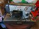 Blue Rare Macy's Deluxe Zig Zag Supre-Macy Morse Heavy Duty Sewing Machine Japan