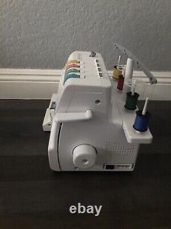 Brother 1034D Heavy-Duty Metal Frame Overlock Machine, White- Used