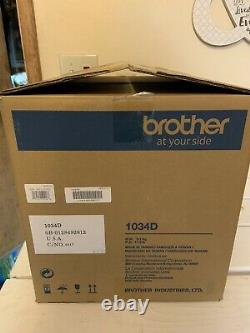 Brother 1034D Serger Heavy Duty Metal Frame Overlock Machine White Tested