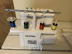 Brother 1034D Serger Heavy Duty Metal Frame Overlock Machine White Tested