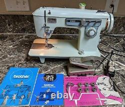 Brother Charger 651 Vintage Heavy Duty Sewing Machine Manual Blue Tested Working