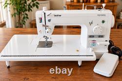 Brother PQ1500SL Mechanical Sewing Machine with Foot Pedal, Extension Table