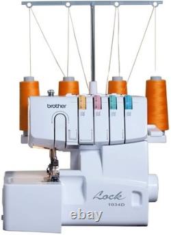 Brother Serger Electric Sewing Machine 1034D Heavy-Duty Metal Frame