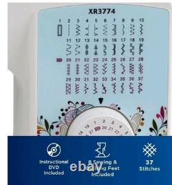 Brother XR3774 Wide Table Sewing Quilting Machine Built In Stitches