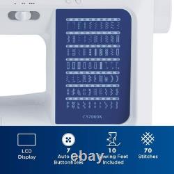 CS7000X Computerized Sewing and Quilting Machine, 70 Built-in Stitches, LCD Disp