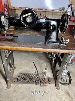 Compound Feed Walking Foot Heavy Duty Leather Canvas Sewing Machine Singer