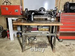 Compound Feed Walking Foot Heavy Duty Leather Canvas Sewing Machine Singer