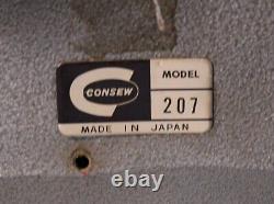 Consew 207 Heavy Duty Lockstitch Sewing Machine, head only