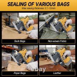 Cordless Bag Sewing Machine Compatible with Dewalt 20V Max Battery, Auto Heavy-D