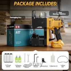 Cordless Bag Sewing Machine Compatible with Dewalt 20V Max Battery, Auto Heavy-D