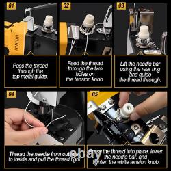 Cordless Bag Sewing Machine Compatible with Dewalt 20V Max Battery, Auto Heavy-D