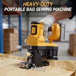 Cordless Bag Sewing Machine Compatible with Dewalt 20V Max Battery, Auto Heavy-D