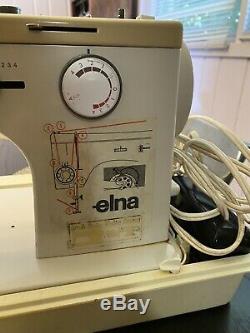 ELNA TSP 74C Heavy Duty Sewing Machine With Case Working