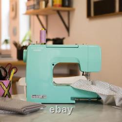 Electric Sewing Machine Arctic Teal Crystal Heavy Duty Metal Frame Easy To Use