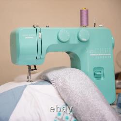 Electric Sewing Machine Arctic Teal Crystal Heavy Duty Metal Frame Easy To Use