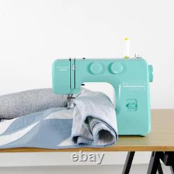 Electric Sewing Machine Arctic Teal Crystal Heavy Duty Metal Frame Easy To Use