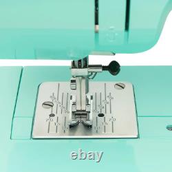 Electric Sewing Machine Arctic Teal Crystal Heavy Duty Metal Frame Easy To Use