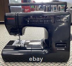 Excellent Cond. Janome HD3000 Black Heavy Duty Sewing Machine Foot Pedal & Case