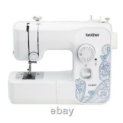 Full Size Sewing Machine 17 Stitch Functions Jam Resistant Heavy Duty White New