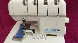 GLOBAL Heavy Duty 4 thread Overlocker Sewing Machine, Semi Professional model NEW