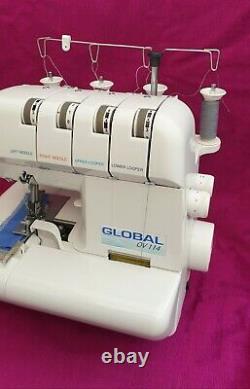 GLOBAL Heavy Duty 4 thread Overlocker Sewing Machine, Semi Professional model NEW